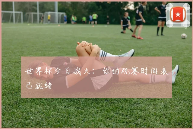 世界杯今日战火:你的观赛时间表已就绪